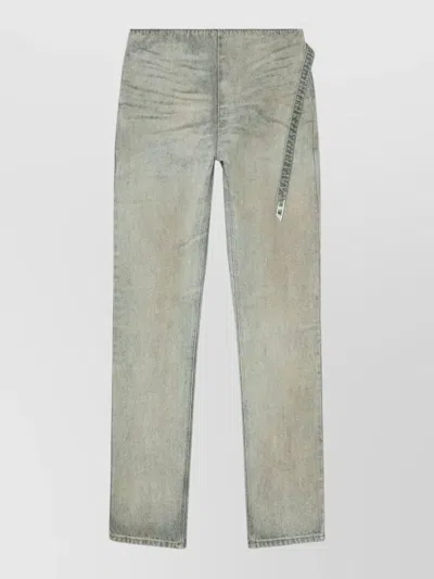 Diesel Thanor Fsi Slim Straight Denim Pants In Gray
