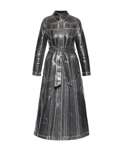 Diesel The De-flaminty Shirt Dress In Black