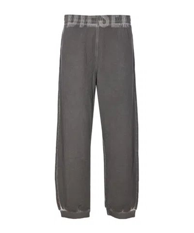 DIESEL LOGO-WAISTBAND COTTON TRACK PANTS