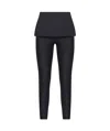 Diesel Women Blue Jersey P-hour-bond Trousers In Black