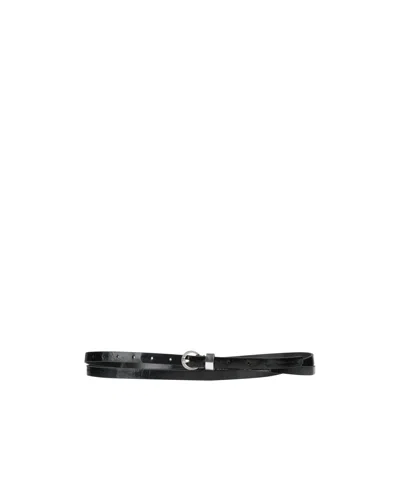 Diesel Thin And Narrow Belt In Black