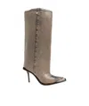 Diesel Taupe D-tona Wb Tall Boots In Multicolor