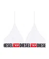 Diesel Thin Strap Bikini Swimsuit In White