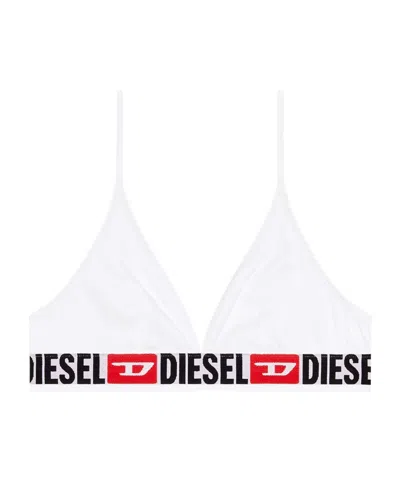 Diesel Thin Strap Bikini Swimsuit In White