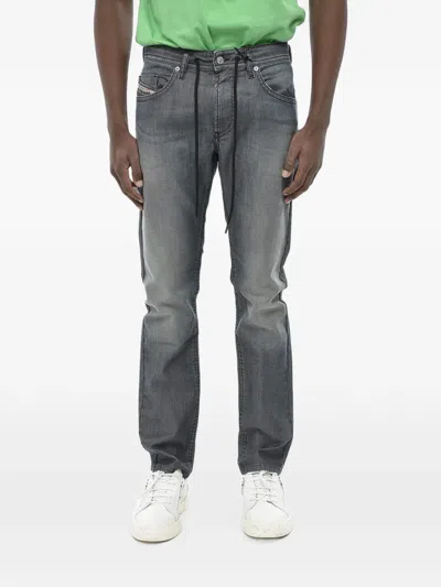 Diesel Dark Grey Regular Jeans In Blue