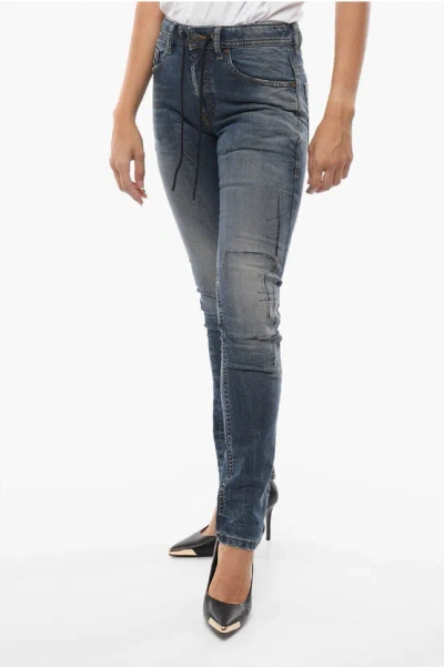 Diesel Thommer Jogger Denims With Distressed Effect In Blue
