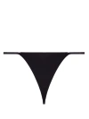 Diesel Ufst-d-string Black Thong With Metal Oval D Logo - Ufst D-string In Black