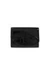 Diesel Three-fold Small Wallet In Black