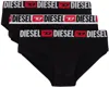 Diesel Three-pack Logo-print Briefs In E3784