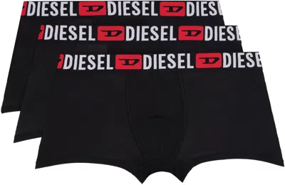 Diesel Three-pack Black Umbx-damienthreepack Boxer Briefs