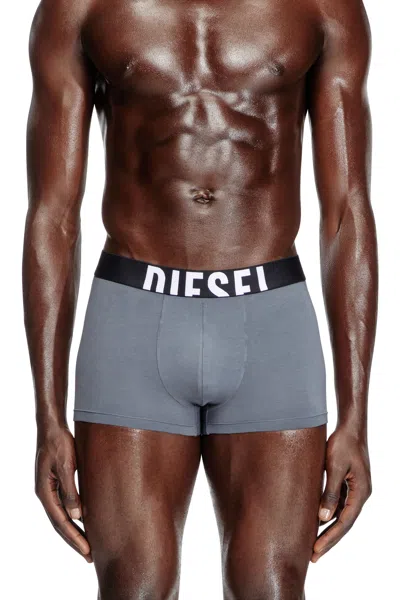 Diesel Three-pack Boxer Briefs In Stretch Cotton In Multicolor