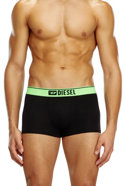Diesel Three-pack Boxer Briefs With Pop-colour Waist In Multicolor