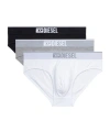 Diesel Three-pack Briefs Set In White