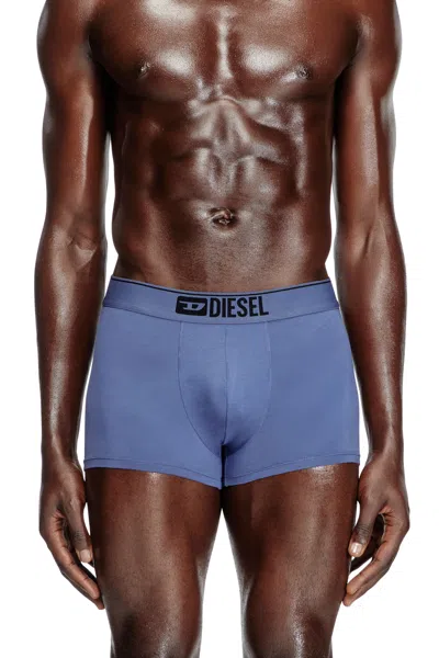 Diesel Three-pack Of Plain Boxer Briefs In Black