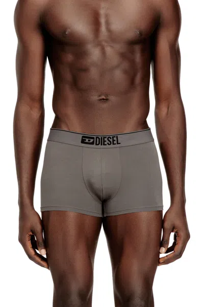 Diesel Three-pack Of Plain Boxer In Gray