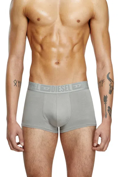 Diesel Three-pack Plain Boxer Briefs In Gray