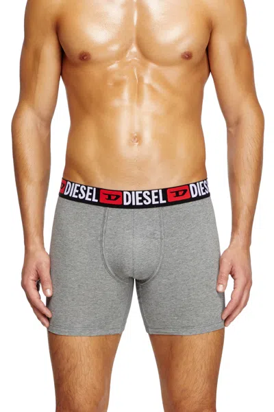 Diesel Stretch Cotton Boxer Briefs In Multicolor