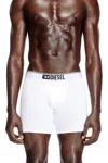 Diesel Three-pack Stretch Cotton Boxer Briefs In Multicolor