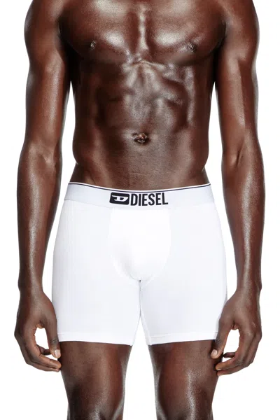 Diesel Three-pack Stretch Cotton Boxer Briefs In Multicolor