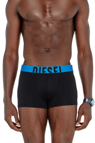 Diesel Three-pack Boxer Briefs In Stretch Cotton In Black