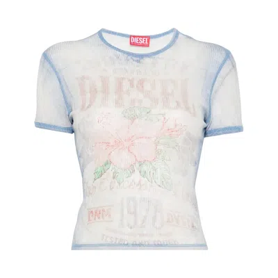 Pre-owned Diesel T-iana Short-sleeve Top 'white' | Women's Size M