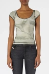 Diesel Graphic-print T-shirt In Green
