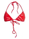 Diesel Tie Detail Bikini In Red