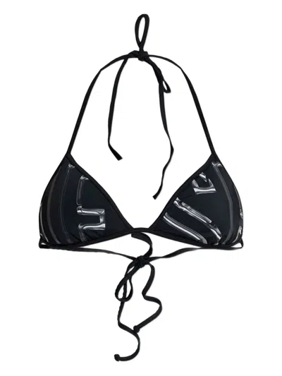 Diesel Tie Detail Kate-d-core Bikini In Black