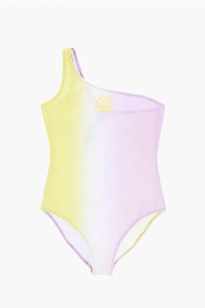 Diesel Tie Dye Effect Midye One Piece Swimsuit In Multi