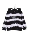Diesel Tie-dye Print Logo Hoodie In Black
