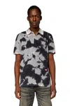 DIESEL TIE-DYED JERSEY POLO SHIRT