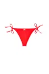 Diesel Tie-side Bikini Bottoms With Logo Back In Red