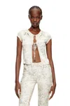Diesel Tie Top With Mixed Camo Prints In Neutral