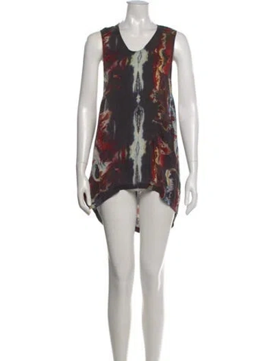 Pre-owned Diesel Tie-dye Print Mini Dress In Multi