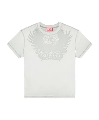 Diesel T-ila-aa7 Graphic-print T-shirt In White