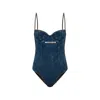 Diesel Mini Effect Adjustable Bodysuit In Blue