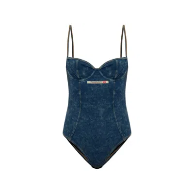 Diesel Mini Effect Adjustable Bodysuit In Animal Print