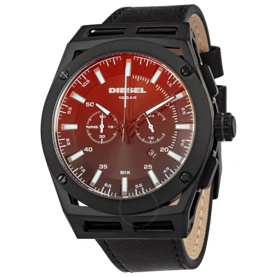 Diesel Timeframe Chronograph Quartz Men's Watch Dz4544 In Black