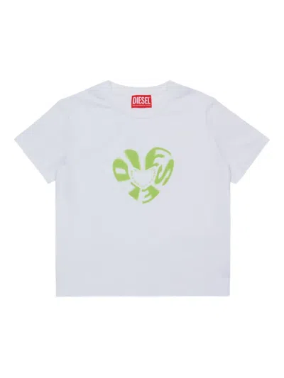 Diesel Kids' Tiprid T-shirt In White