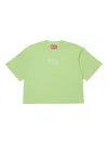 Diesel T-shirt Boxy In Jersey Con Logo Oval D In Multi