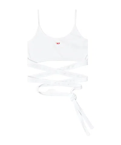 Diesel T-leya-tail Tank Top In White