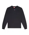 Diesel T-madjust-ls-tr Long Sleeved T-shirt In Black