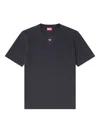 Diesel Mens 9xx T-madjust-tr Branded Cotton-jersey T-shirt In Black