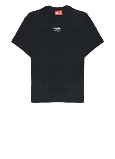 Diesel Kids' Tmarcus Over T-shirt In Black