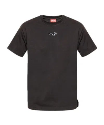 Diesel T-norm V9 Logo T-shirt In Black