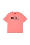 DIESEL TNUCI LOGO PRINTED CREWNECK T-SHIRT