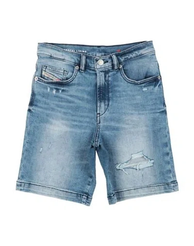 Diesel Babies'  Toddler Boy Denim Shorts Blue Size 4 Cotton, Elastane