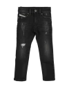 Diesel Toddler Boy Jeans Black Size 4 Cotton, Polyester, Elastane