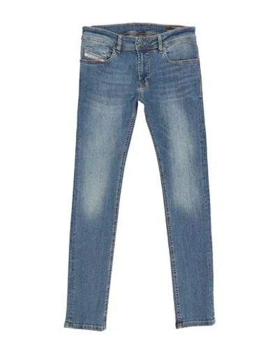 Diesel Babies'  Toddler Boy Jeans Blue Size 6 Cotton, Elastane, Cow Leather