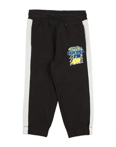 Diesel Babies'  Toddler Boy Pants Black Size 6 Cotton, Polyester